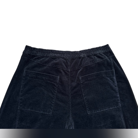 Pilcro Izzie Relaxed Barrel Corduroy Pull On Pants Medium Black - Picture 5 of 7